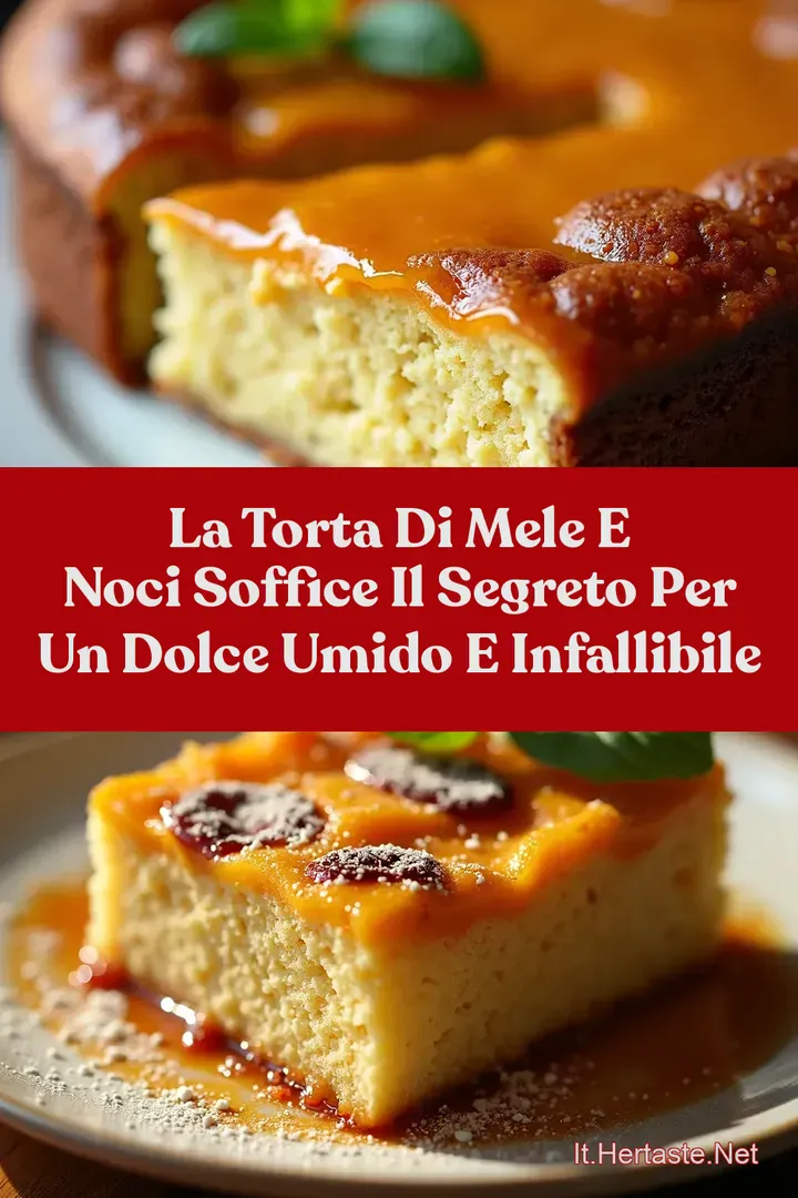 La Torta di Mele e Noci Soffice Il Segreto per un Dolce Umido e Infallibile