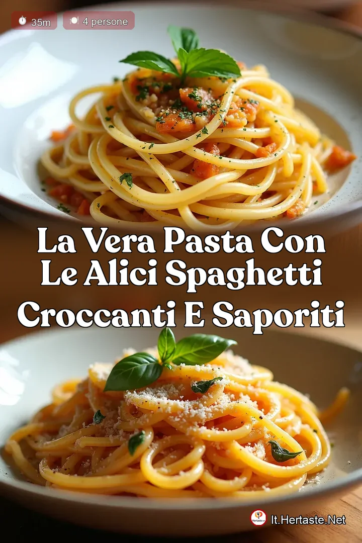 La Vera Pasta con le Alici Spaghetti Croccanti e Saporiti