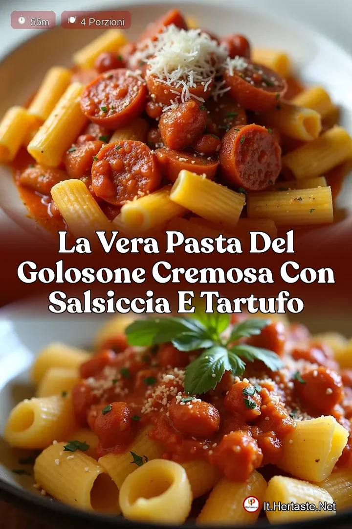 La Vera Pasta del Golosone Cremosa con Salsiccia e Tartufo
