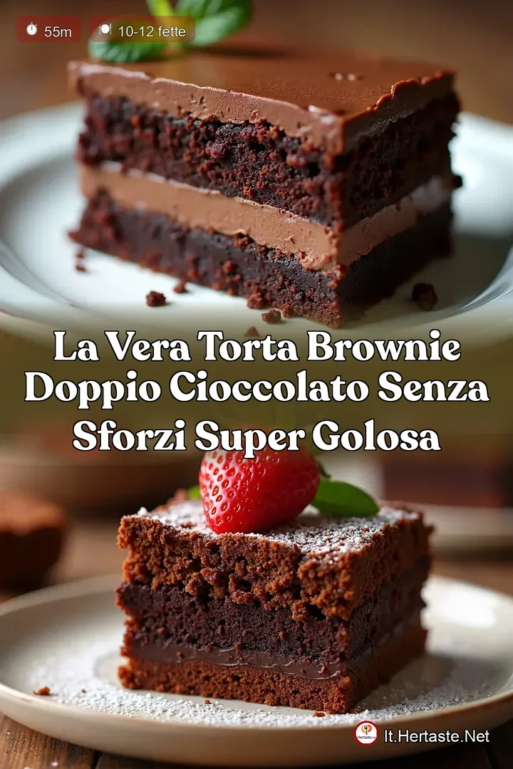 La Vera Torta Brownie Doppio Cioccolato Senza Sforzi Super Golosa