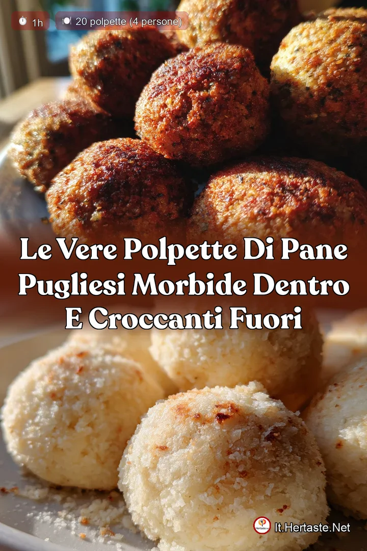 Le Vere Polpette di Pane Pugliesi Morbide Dentro e Croccanti Fuori