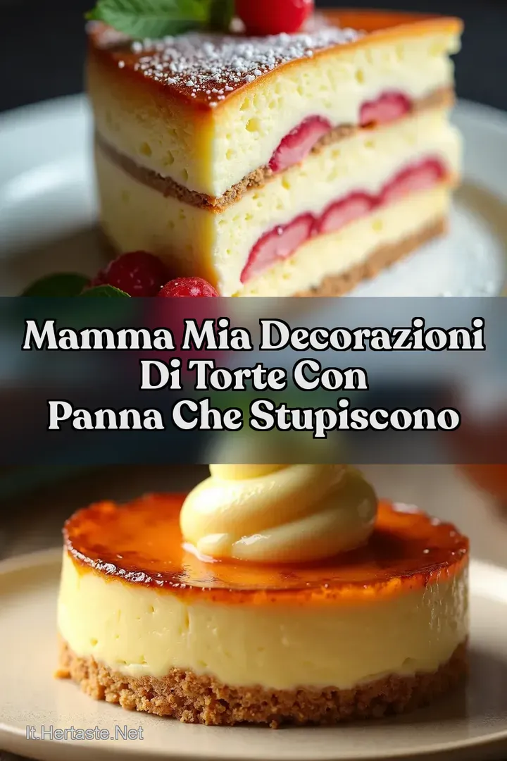 Mamma Mia Decorazioni di Torte con Panna che Stupiscono