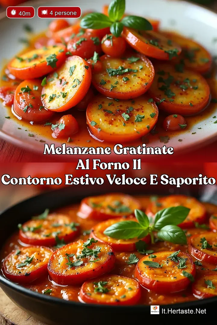 Melanzane Gratinate al Forno Il Contorno Estivo Veloce e Saporito