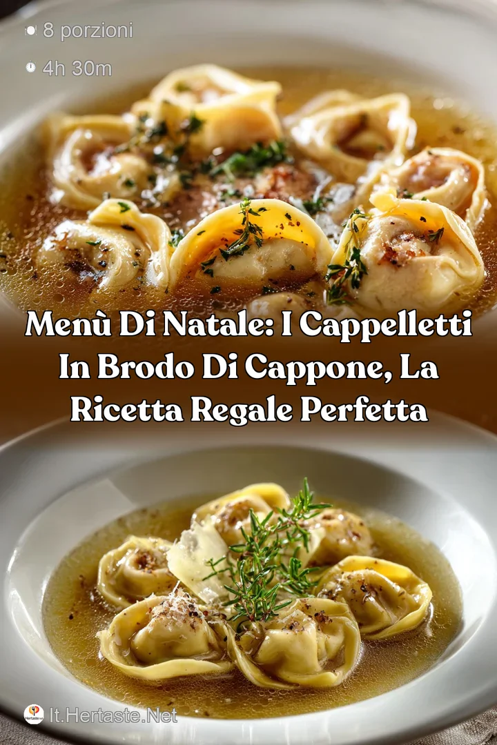 Men&ugrave; di Natale: i Cappelletti in Brodo di Cappone la ricetta regale perfetta
