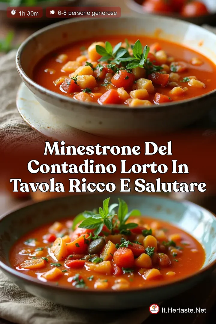 Minestrone del Contadino LOrto in Tavola Ricco e Salutare