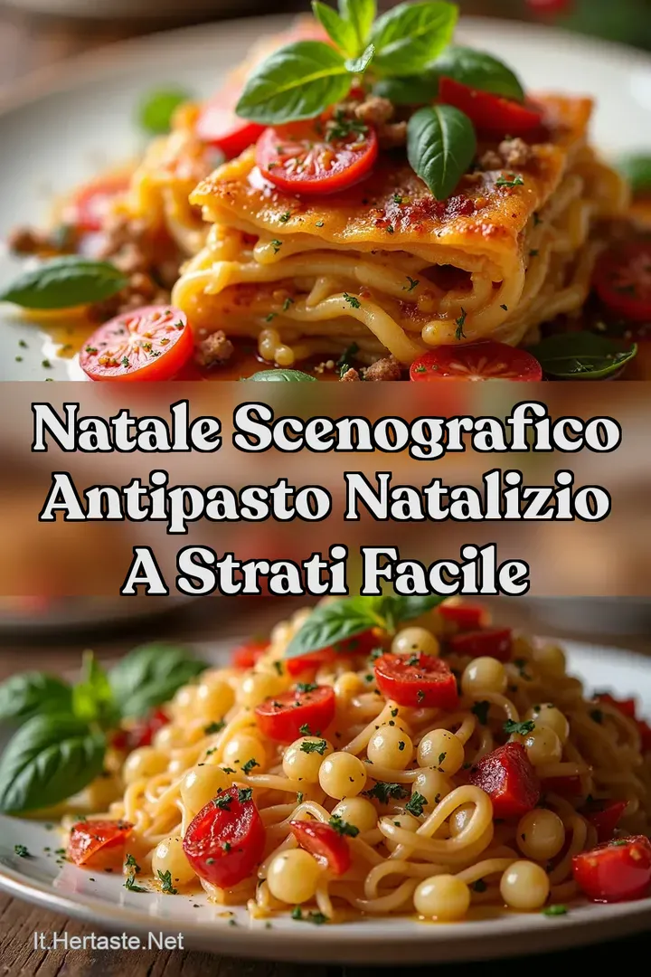 Natale Scenografico Antipasto Natalizio a Strati Facile