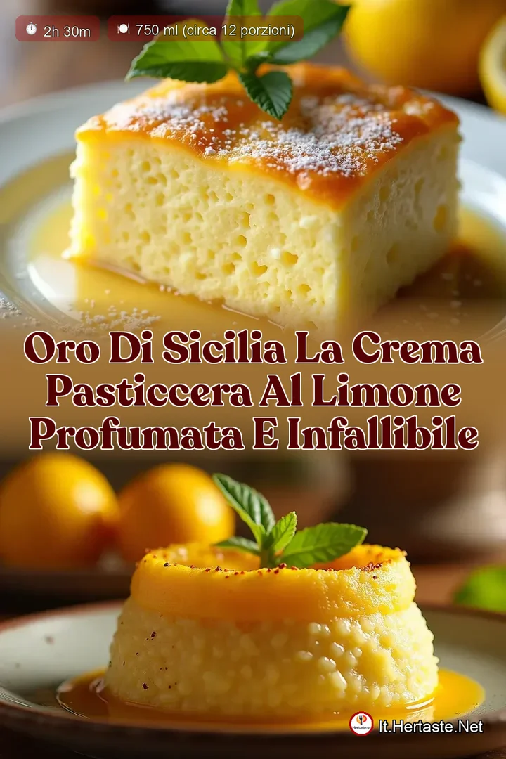 Oro di Sicilia La Crema Pasticcera al Limone Profumata e Infallibile