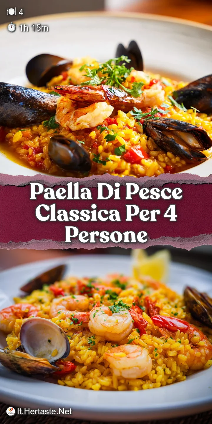 Close-up captures the glistening seafood in the paella, highlighting the plump mussels and the aromatic golden rice.