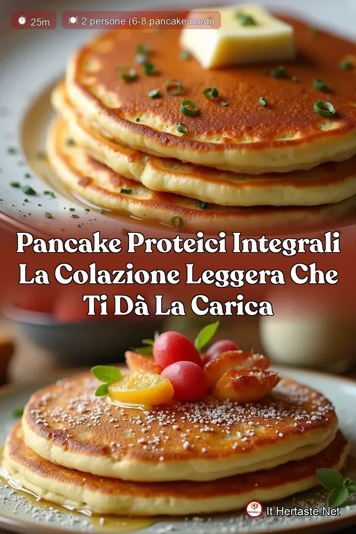 Pancake Proteici Integrali La Colazione Leggera che ti d&agrave; la Carica