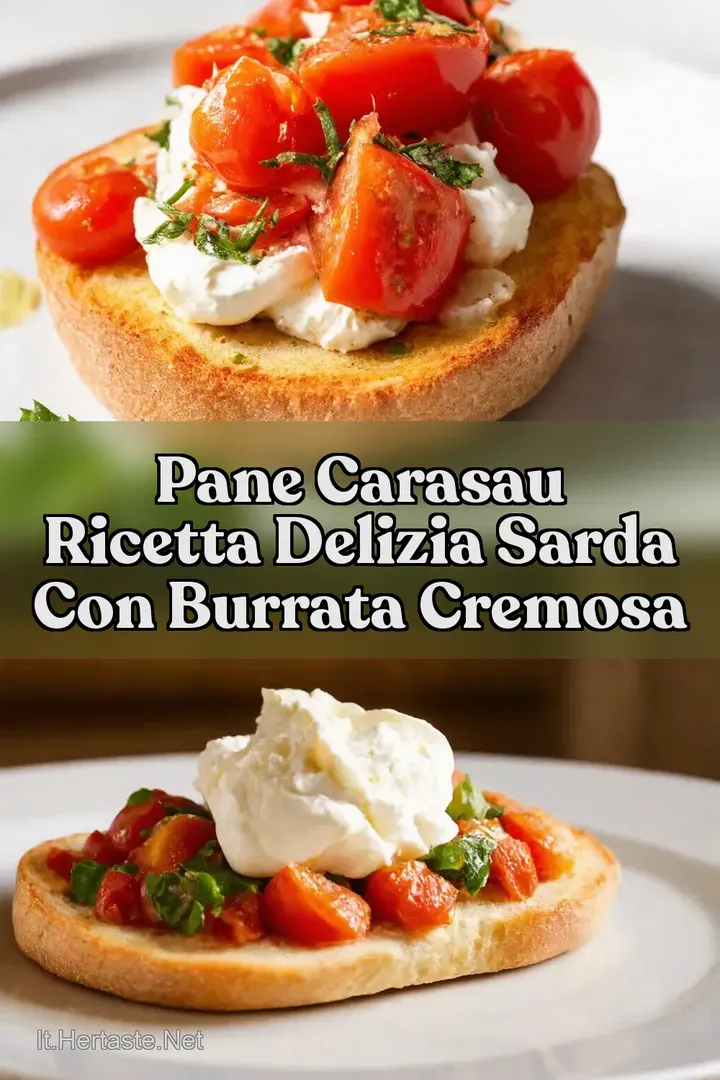 Pane Carasau Ricetta Delizia Sarda con Burrata Cremosa