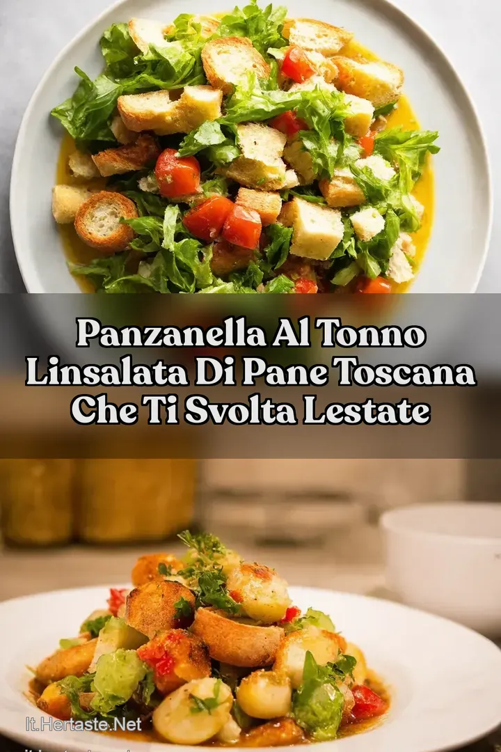 Panzanella al tonno Linsalata di pane toscana che ti svolta lestate