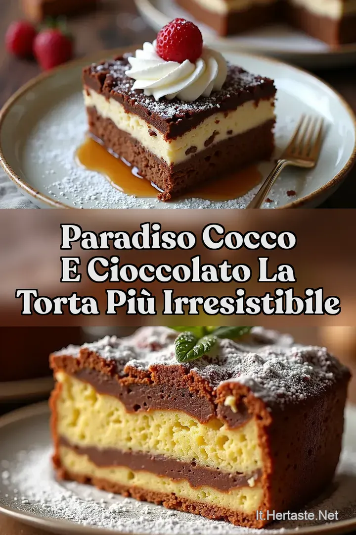 Paradiso Cocco e Cioccolato La Torta pi&ugrave; Irresistibile