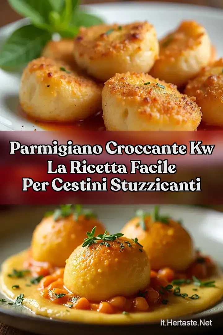 Parmigiano Croccante kw La Ricetta Facile per Cestini Stuzzicanti