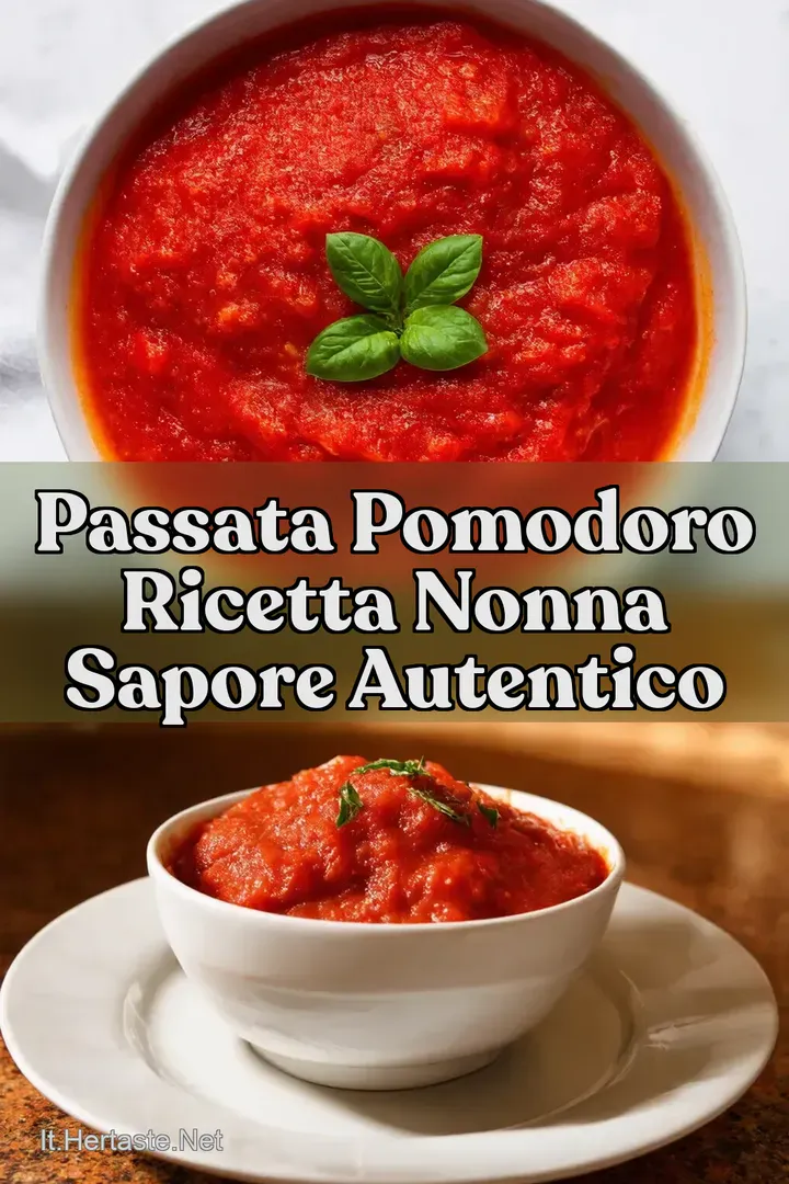 Passata Pomodoro Ricetta Nonna Sapore Autentico
