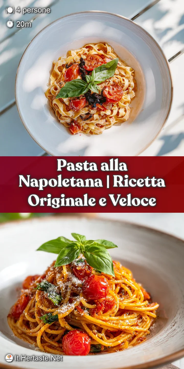 Close-up of glistening pasta strands coated in bright tomato sauce, with hints of herbs and steam.