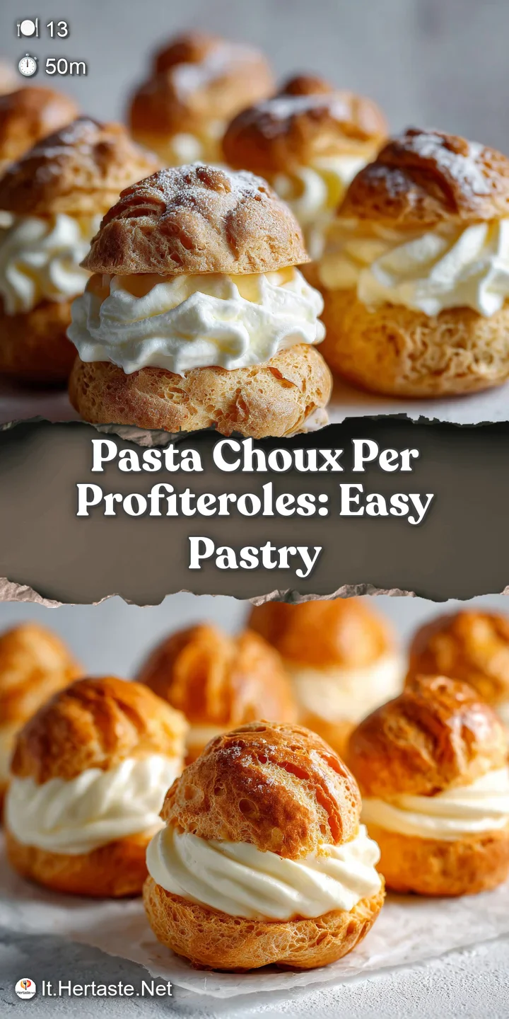 Close-up of a baked pasta choux, revealing its delicate, golden-brown crust and irregular shape, tempting with its airy in...