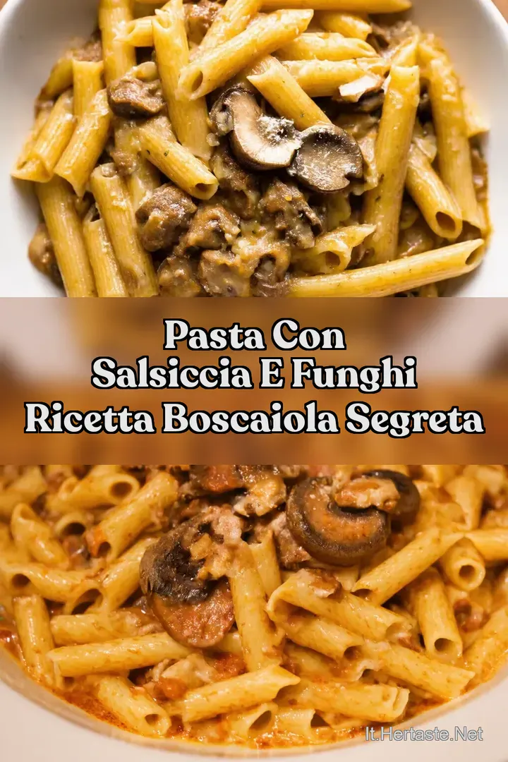 Pasta con Salsiccia e Funghi Ricetta Boscaiola Segreta