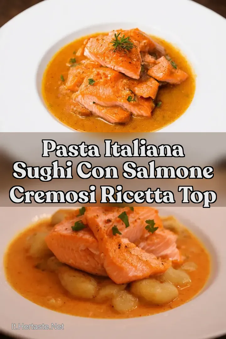Pasta Italiana Sughi con Salmone Cremosi Ricetta Top