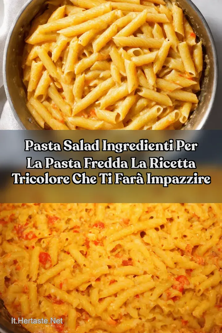 Pasta Salad ingredienti per la pasta fredda La Ricetta Tricolore Che Ti Far&agrave; Impazzire