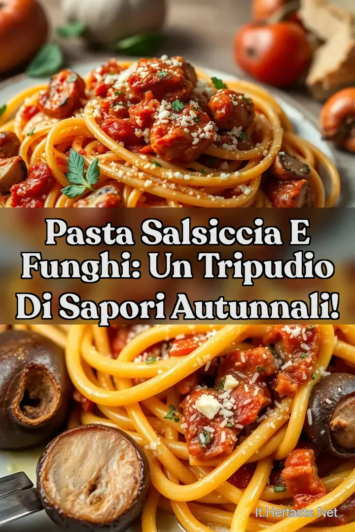 Pasta Salsiccia e Funghi: Un Tripudio di Sapori Autunnali!