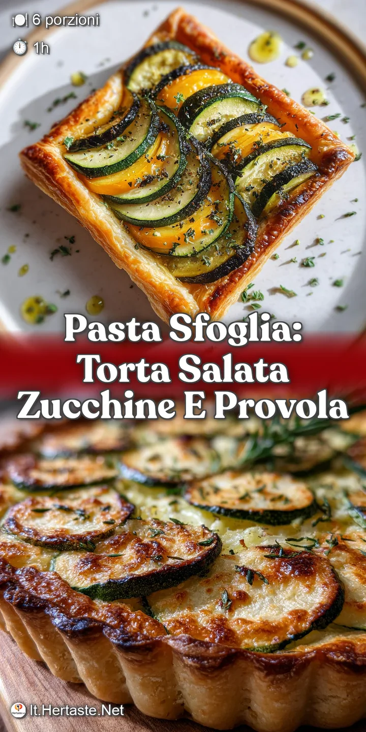 Close-up of a warm torta salata revealing a bubbling, molten provola cheese mingling with soft zucchini under a golden crust.