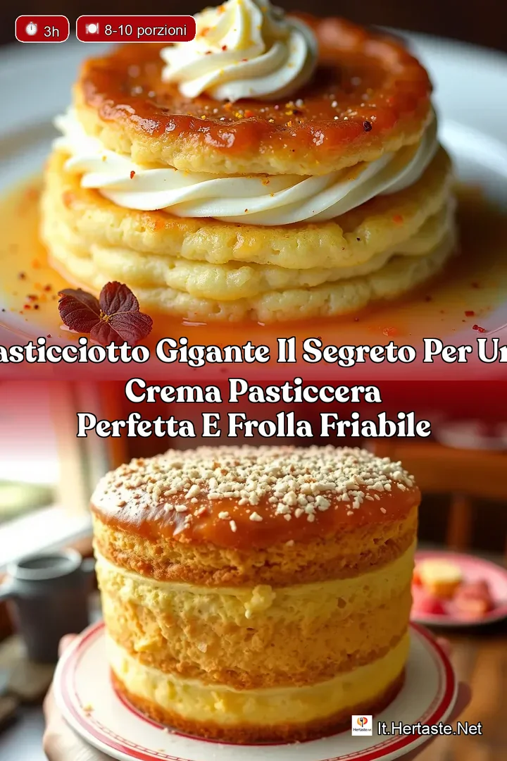 Pasticciotto Gigante Il Segreto per una Crema Pasticcera Perfetta e Frolla Friabile