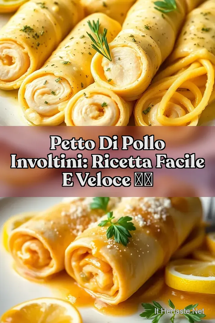 Petto di Pollo Involtini: Ricetta Facile e Veloce 🍋✨
