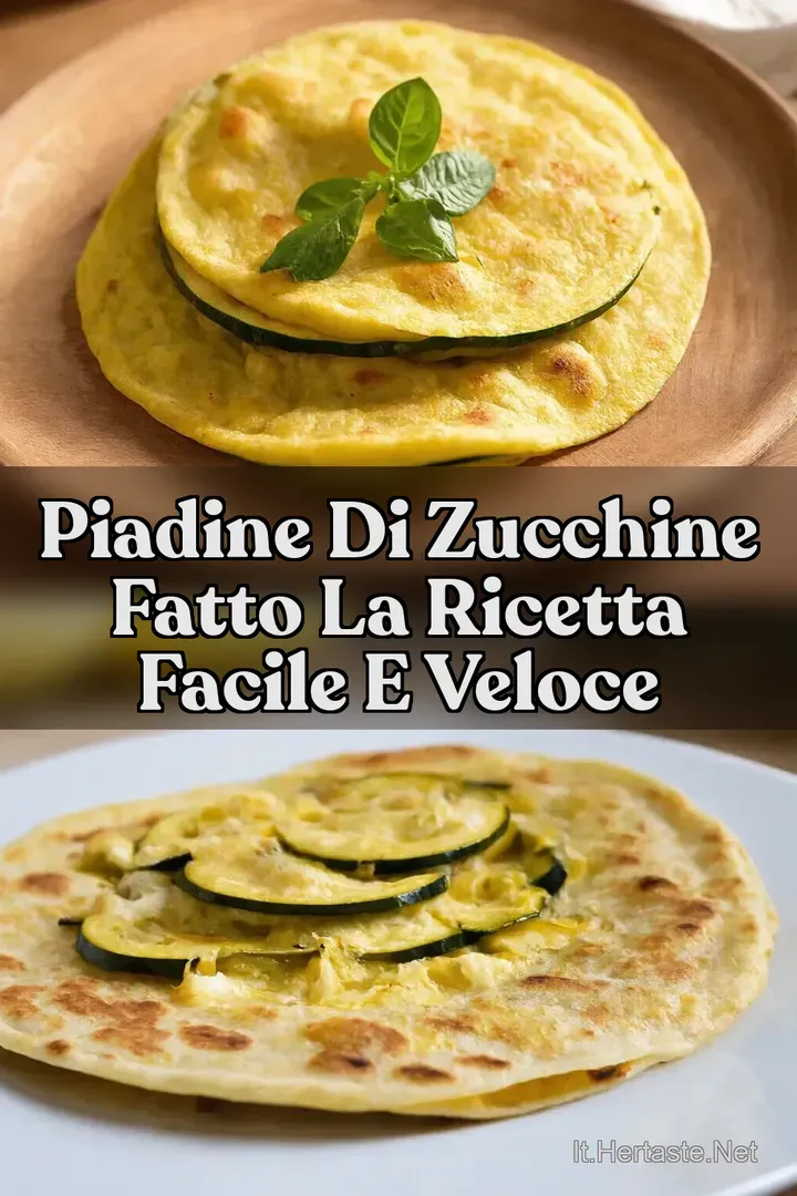 Piadine di Zucchine Fatto La Ricetta Facile e Veloce