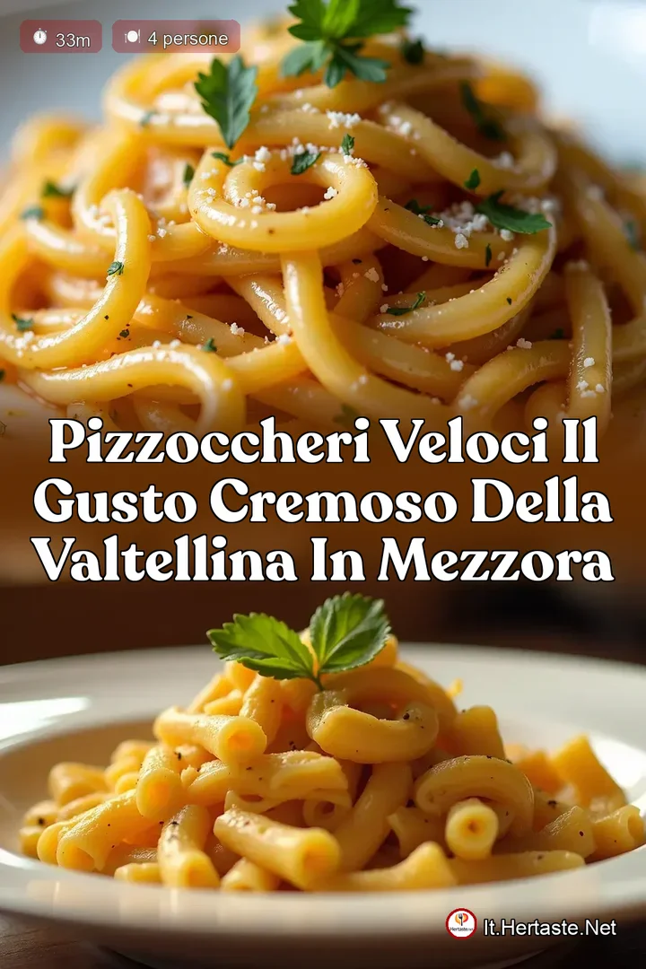 Pizzoccheri Veloci Il Gusto Cremoso della Valtellina in MezzOra