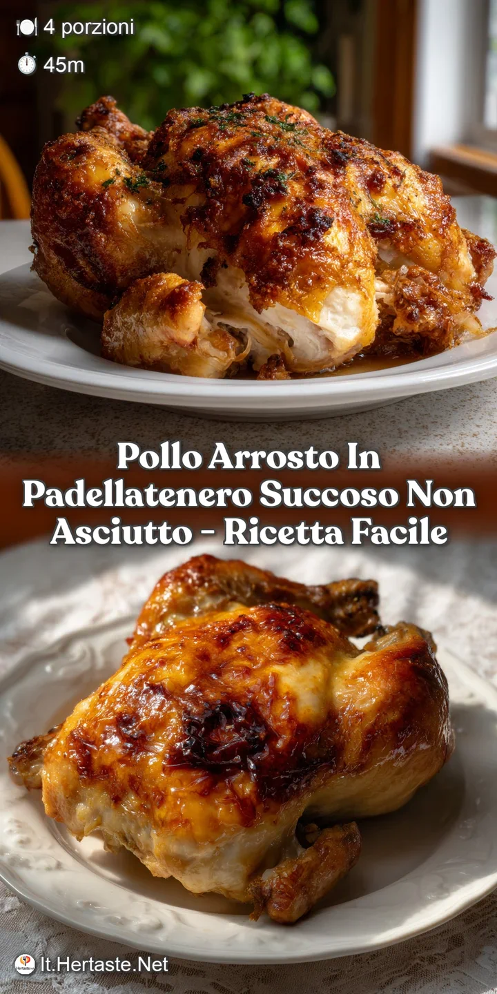 Pollo Arrosto In PadellaTenero Succoso Non Asciutto - Ricetta Facile