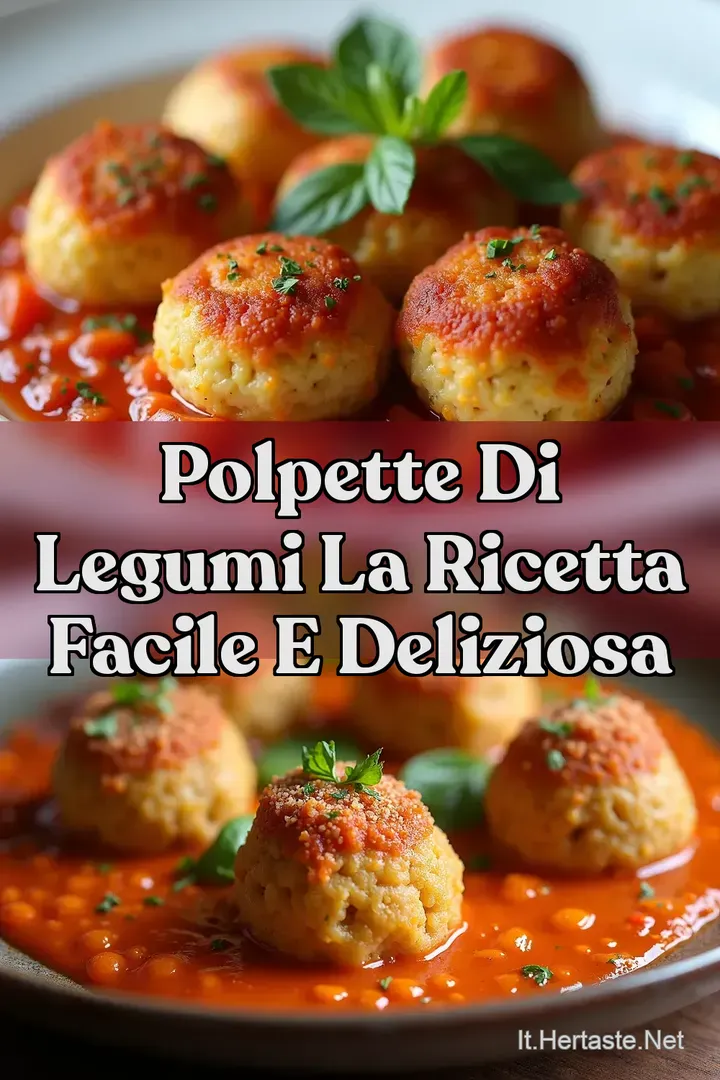 Polpette di Legumi La Ricetta Facile e Deliziosa
