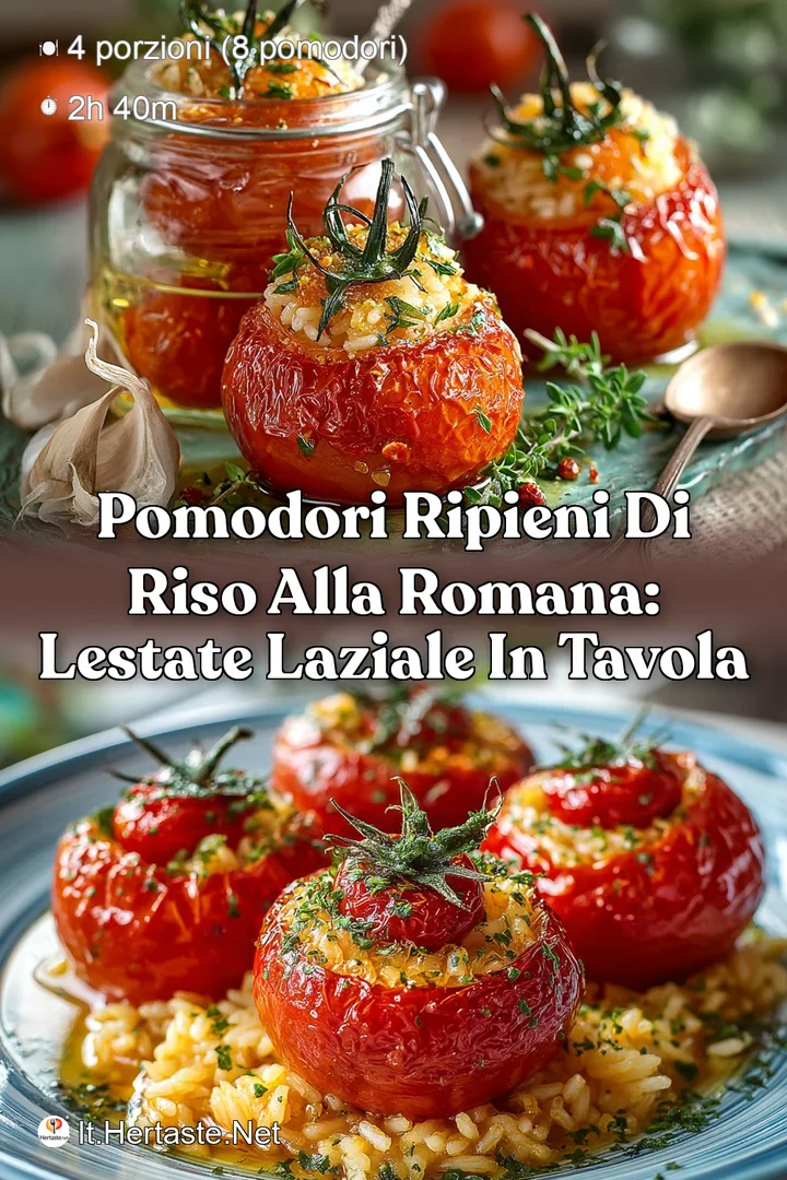 Pomodori Ripieni di riso alla romana: LEstate Laziale in Tavola
