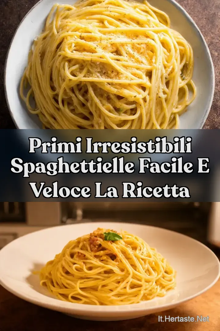 Primi Irresistibili Spaghettielle Facile e Veloce La Ricetta