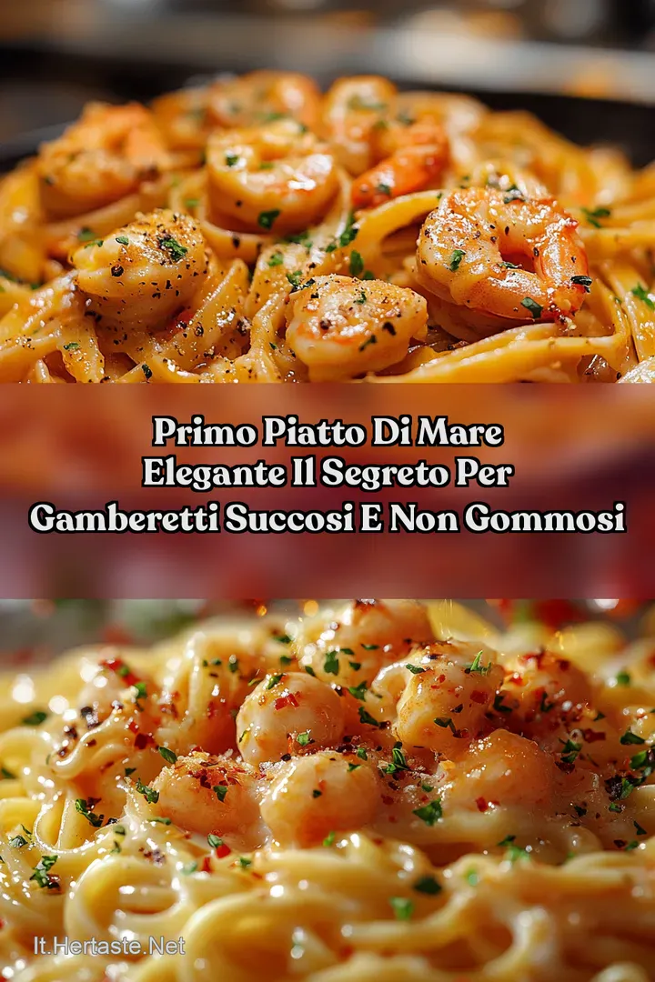 Primo Piatto di Mare Elegante Il Segreto per Gamberetti Succosi e Non Gommosi
