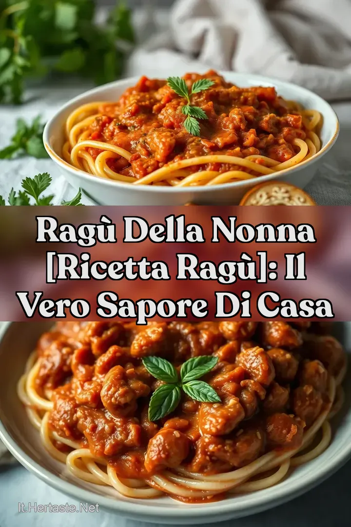 Rag&ugrave; della Nonna [ricetta rag&ugrave;]: Il Vero Sapore di Casa