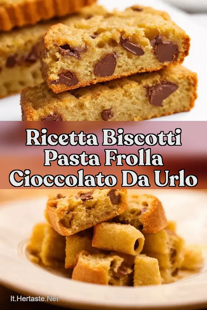 Ricetta Biscotti Pasta Frolla Cioccolato da Urlo