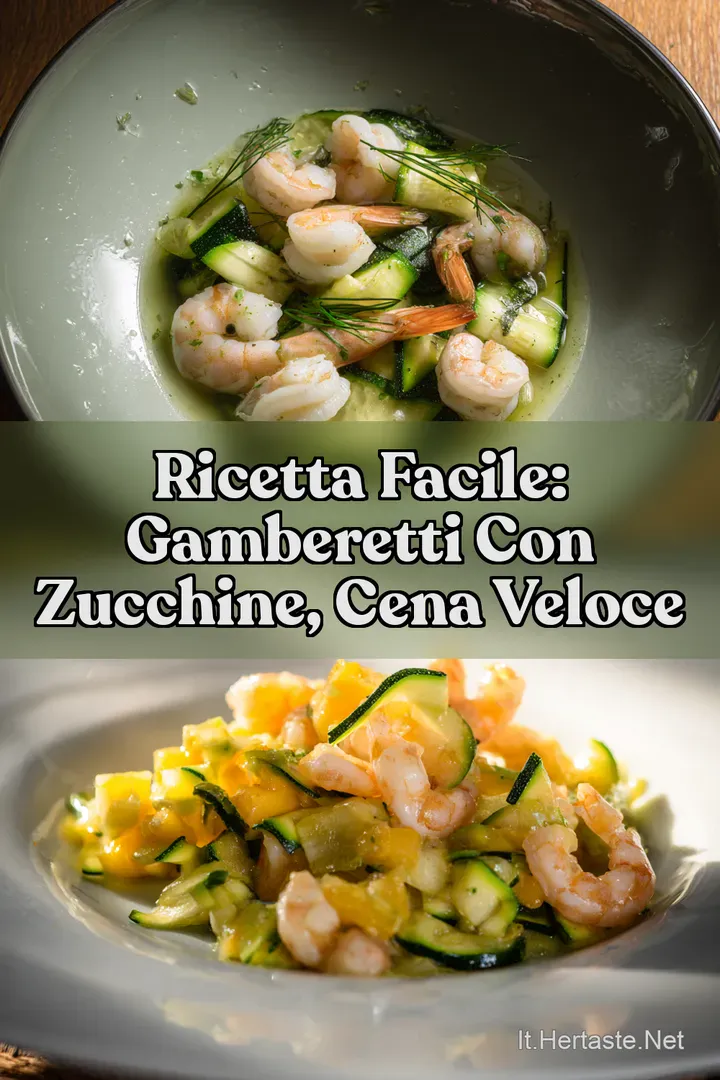 Ricetta Facile: Gamberetti con Zucchine Cena Veloce