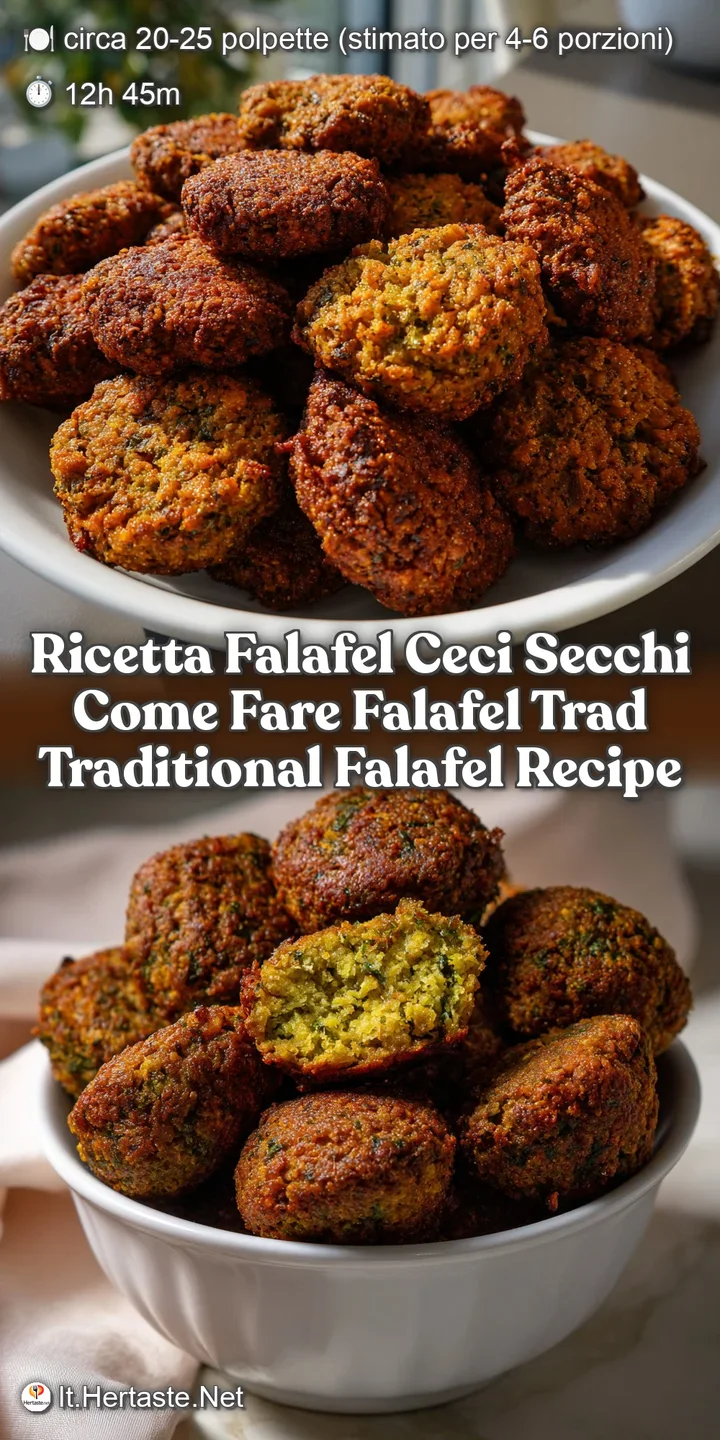 Ricetta Falafel Ceci Secchi Come Fare Falafel Trad Traditional Falafel Recipe