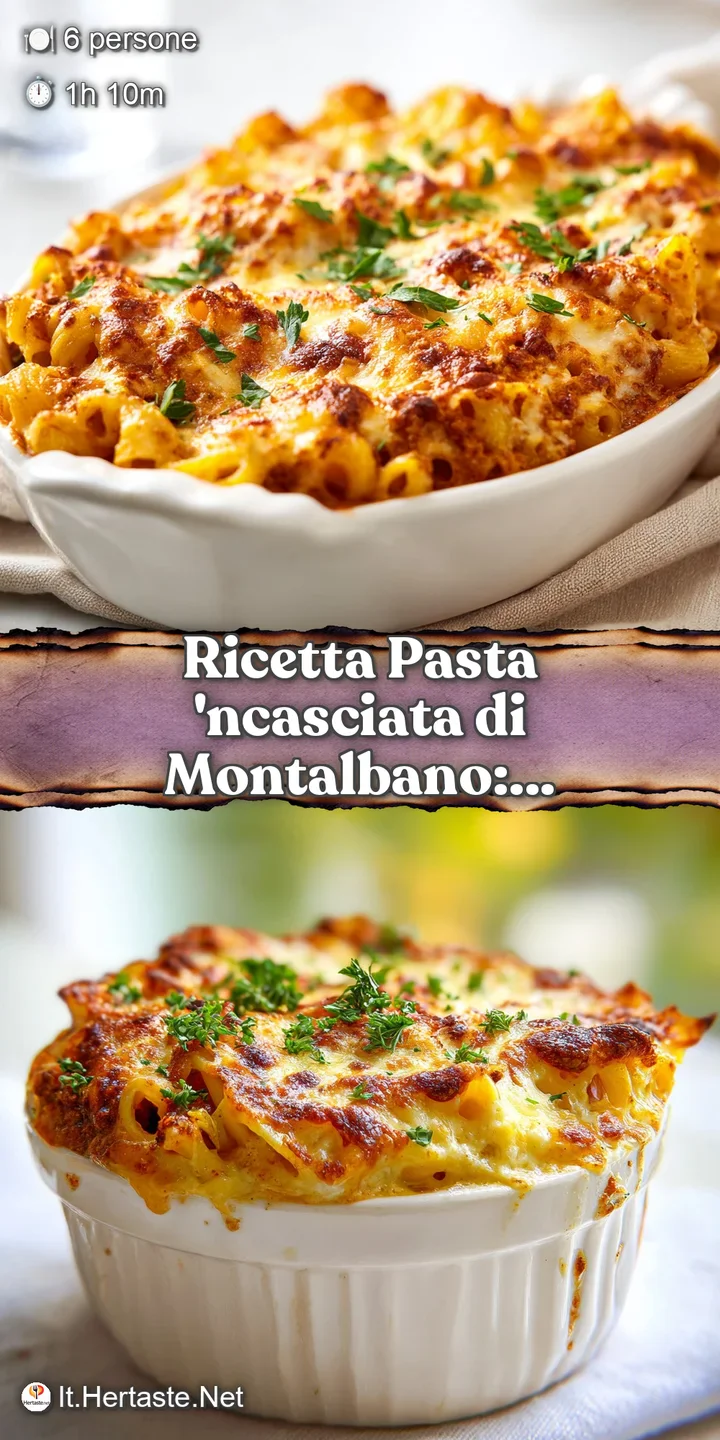 Close-up of the pasta bake reveals textures of creamy sauce, al dente pasta, and slightly charred vegetables; warm and inv...