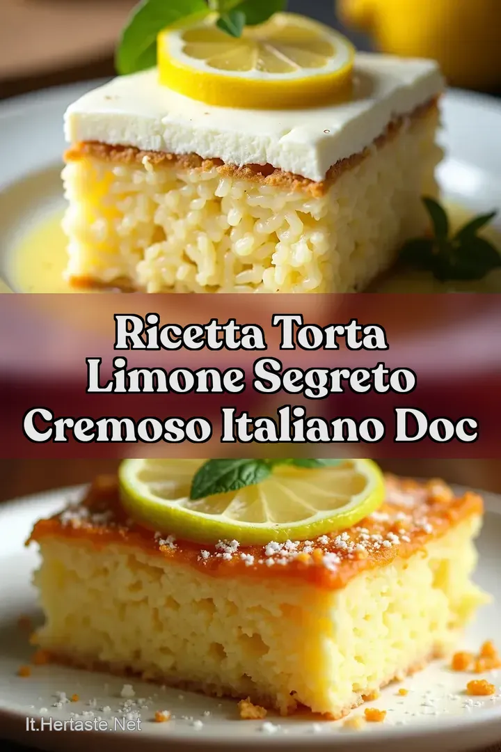 Ricetta Torta Limone Segreto Cremoso Italiano Doc