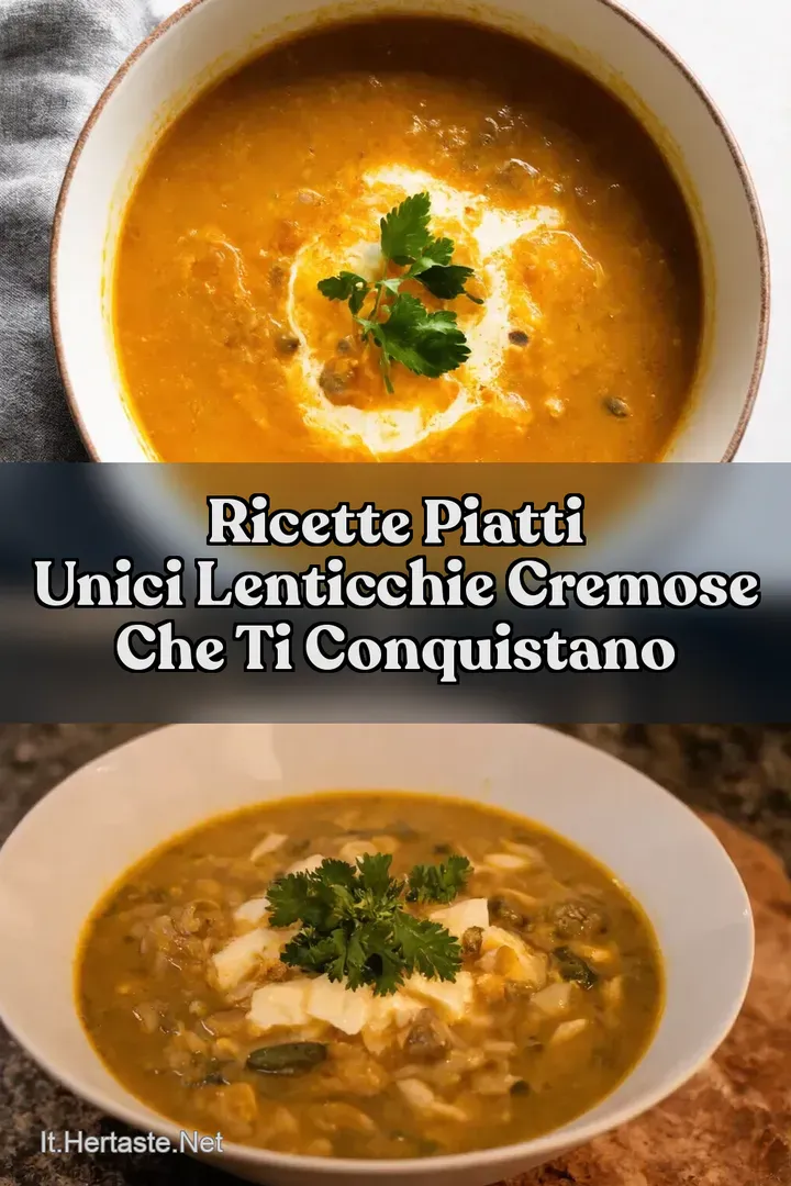 Ricette Piatti Unici Lenticchie Cremose che Ti Conquistano