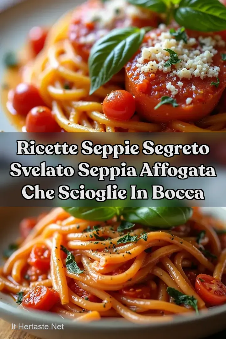 Ricette Seppie Segreto Svelato Seppia Affogata che Scioglie in Bocca