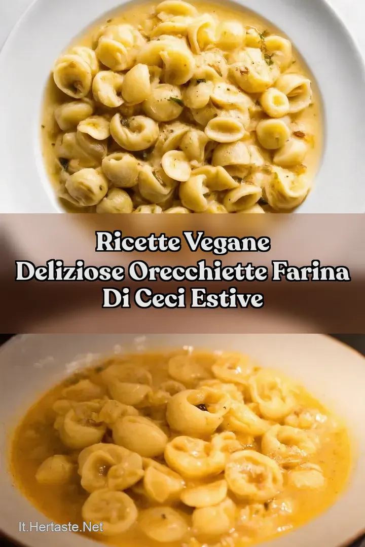Ricette Vegane Deliziose Orecchiette Farina Di Ceci Estive