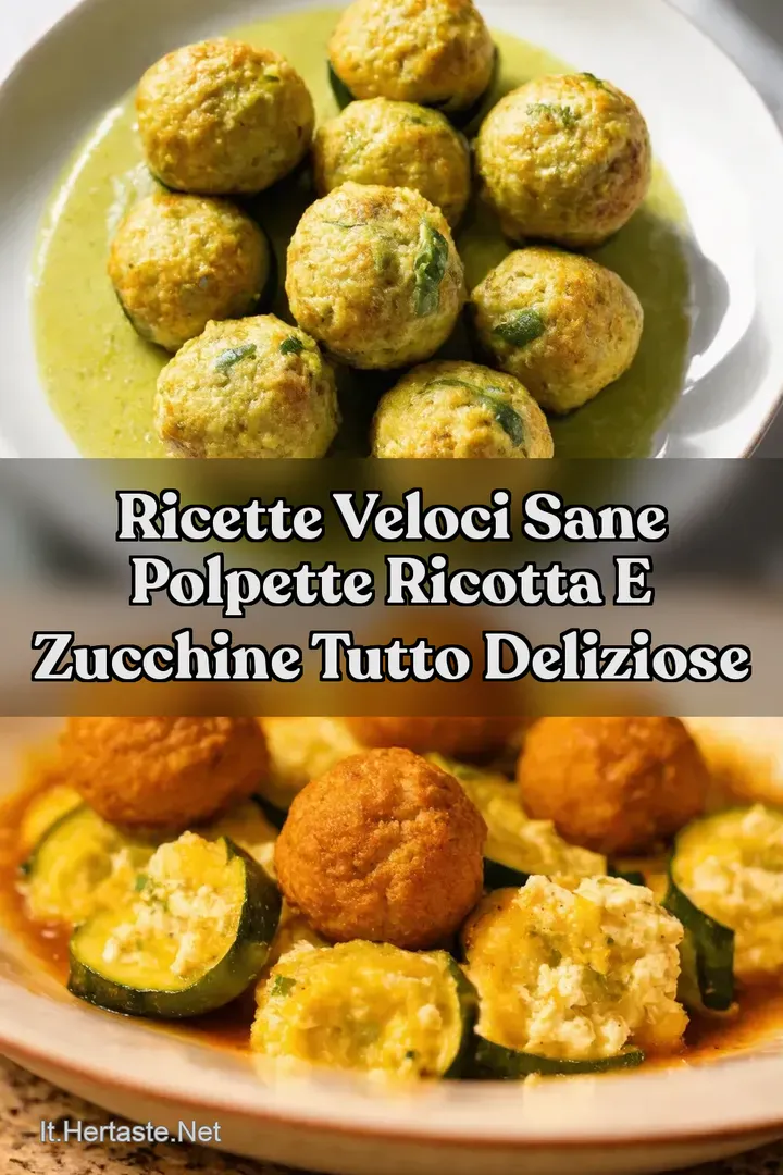 Ricette Veloci Sane Polpette Ricotta e Zucchine Tutto Deliziose