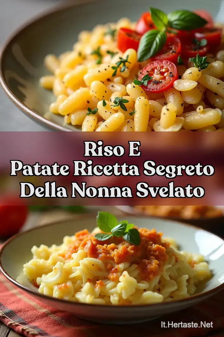 Riso e Patate Ricetta Segreto della Nonna Svelato