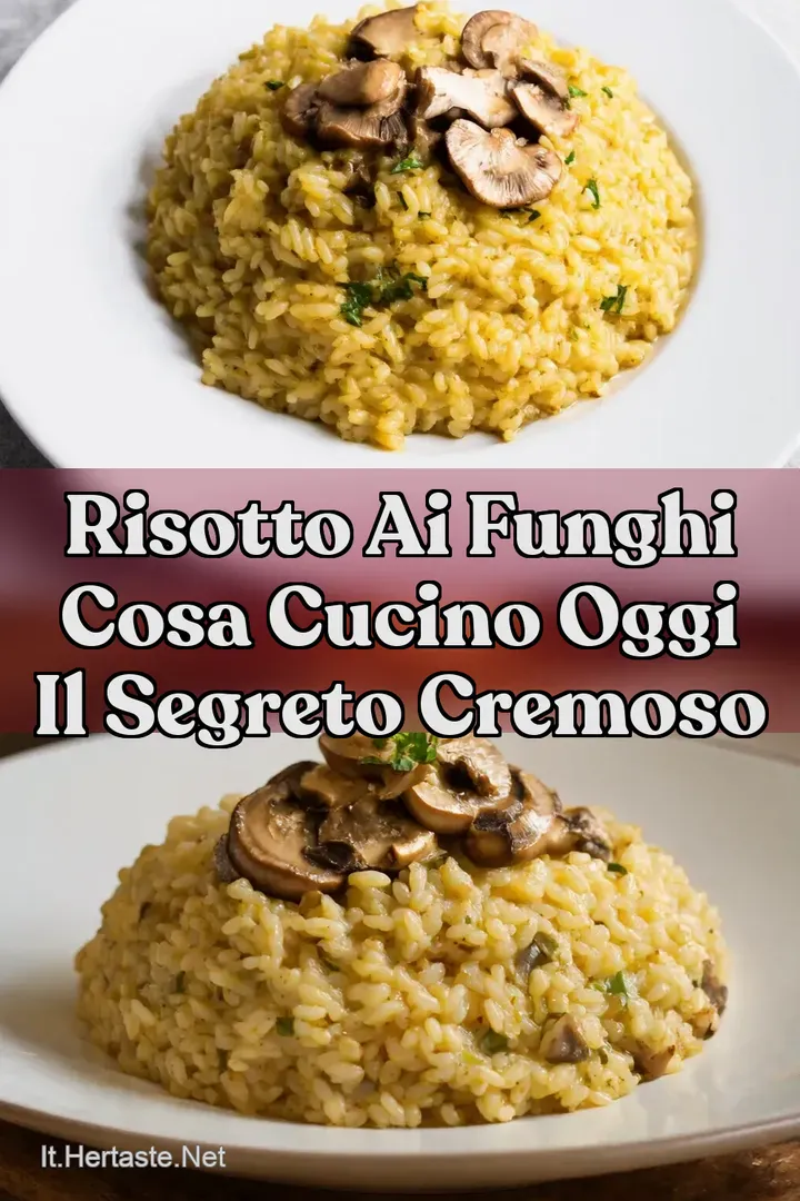 Risotto ai Funghi cosa cucino oggi Il Segreto Cremoso