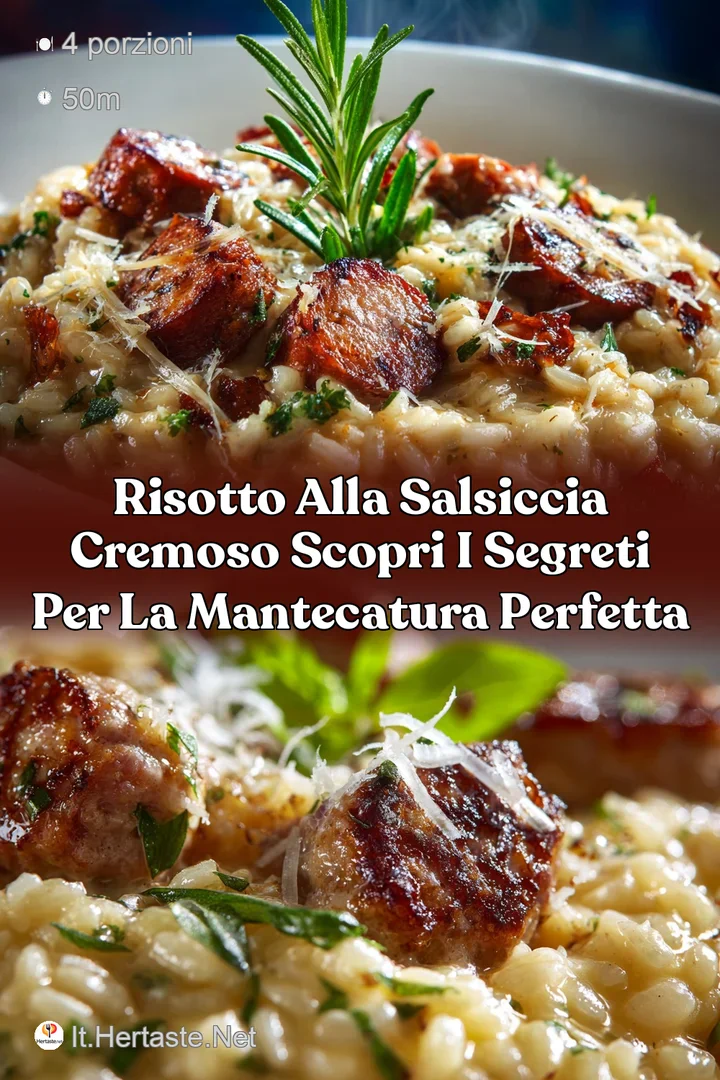 Risotto alla salsiccia cremoso scopri i segreti per la mantecatura perfetta