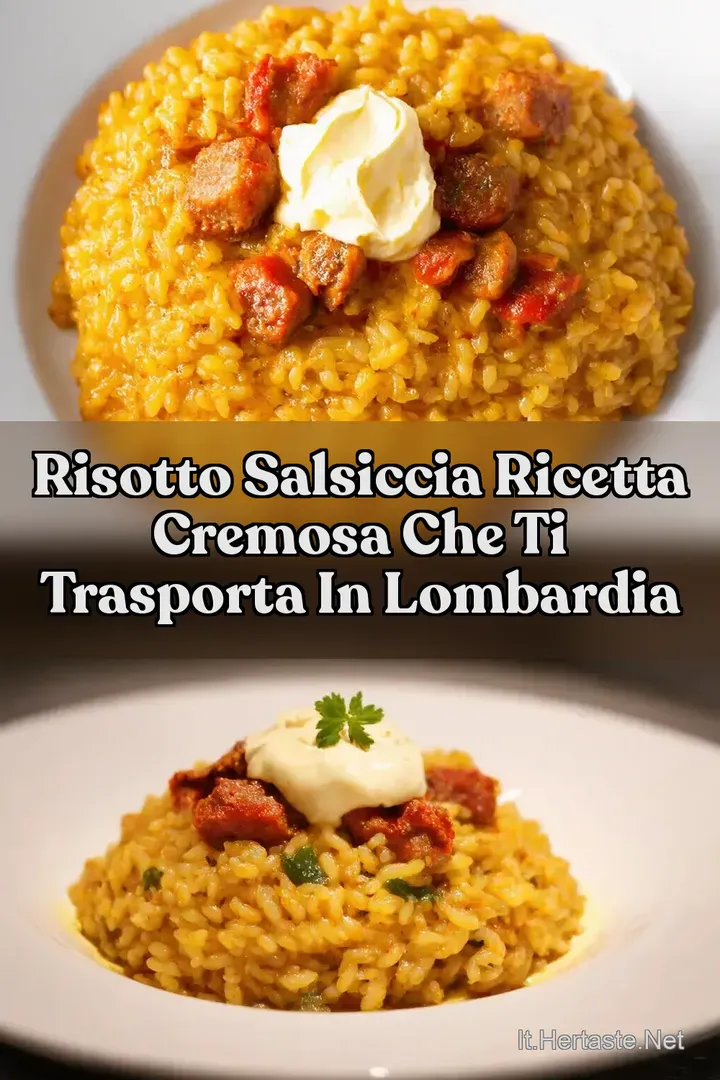 Risotto Salsiccia Ricetta Cremosa Che Ti Trasporta in Lombardia