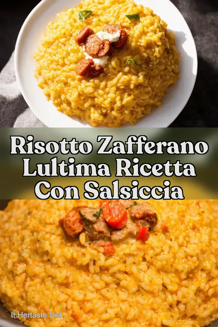 Risotto Zafferano LUltima Ricetta con Salsiccia