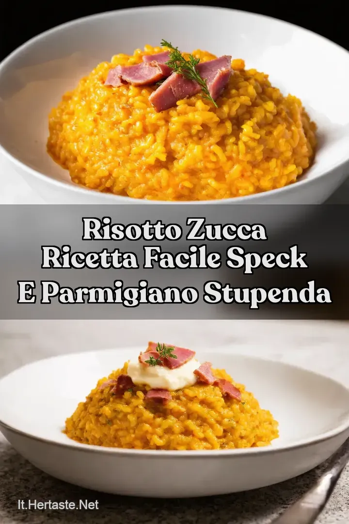 Risotto Zucca Ricetta Facile Speck e Parmigiano Stupenda